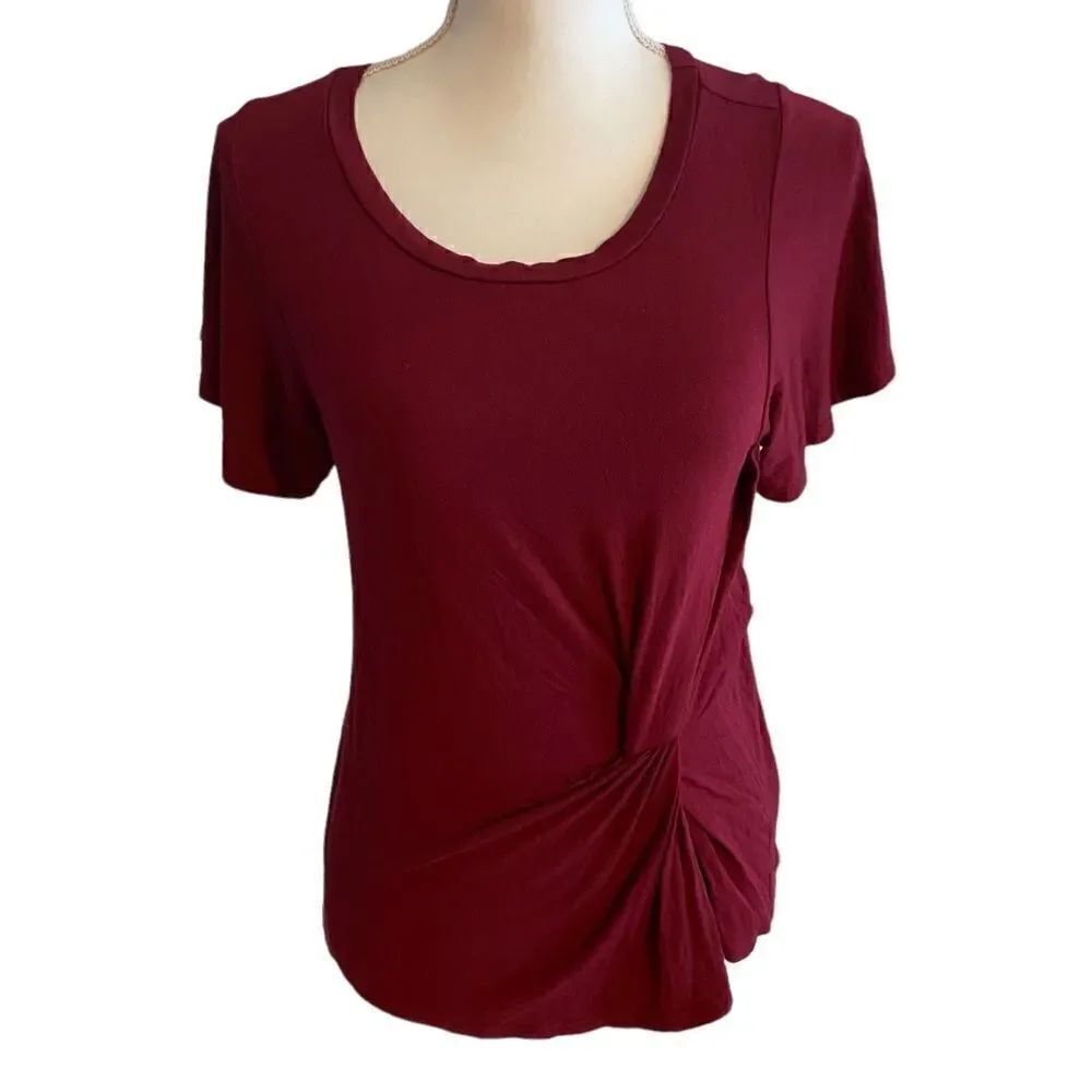 Slate & Willow Short Sleeve Gathered Top Size XS